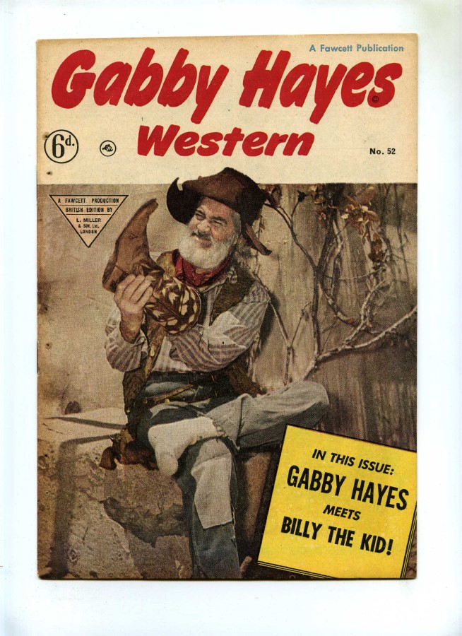 Gabby Hayes Western 52 L Miller 1951 Vg Fn Pence Valleycomics