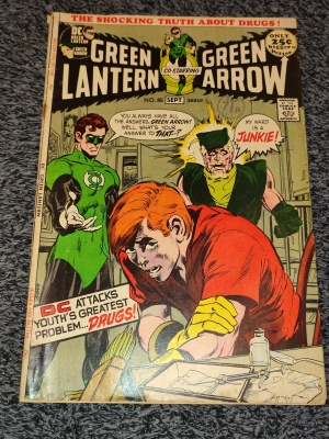 Green Lantern #85 - DC 1971 - Drug Story Issue - Valleycomics