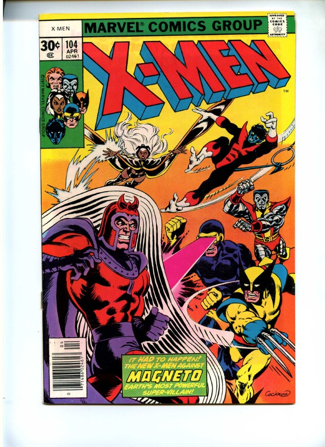 Uncanny XMen 104 Marvel 1977 1st Brief App Starjammers