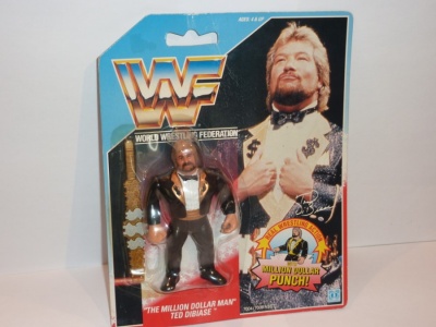 Million Dollar Man Ted Dibiase WWF - Hasbro 1990 Series 1 - MOC Wrestling Figure